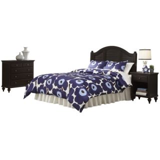 Bedford Black King Headboard, Night Stand, and Chest