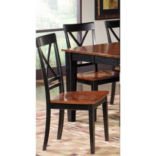 Furniture of America Nora Two tone Solid Wood Slat back Dining Chairs