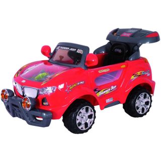 Best Ride On Cars Red Kids Thunder Jeep Ride on Car