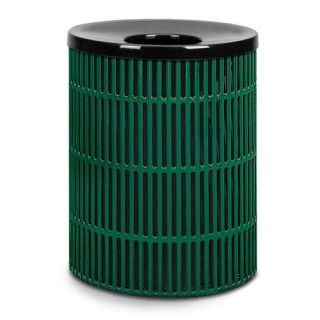 Ultra 40 Gal Slotted Trash Receptacle with Contour Top