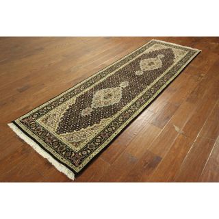 Nourison Hand knotted Persian Nain One of a Kind Ivory Rug (191 x 35