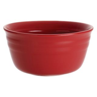 Rachael Ray Double Ridge Red Dinnerware Cereal Bowls   Set of 4