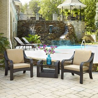 Home Styles Lanai Breeze 3 Piece Chat Set   Conversation Patio Sets