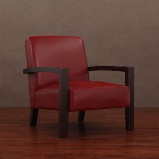 Roadster Burnt Red Leather Lounge Chair   Shopping   Great