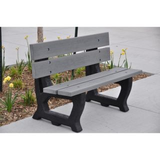 Petrie Recycled Plastic Park Bench by Frog Furnishings