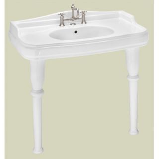 St Thomas Creations Old Antea Grande Console Bathroom Sink with China