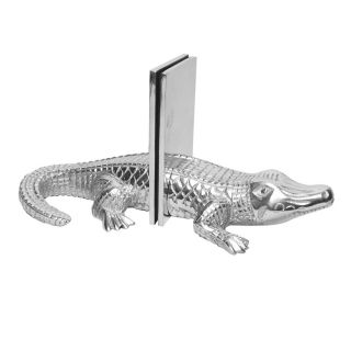 Cast Aluminum Alligator Bookends   Shopping