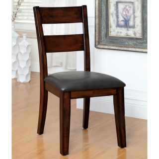 TRIBECCA HOME Acton Warm Merlot X back Casual Dining Side Chairs (Set