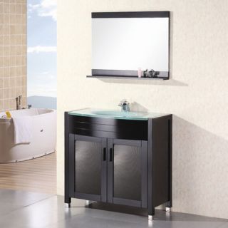 Design Element Prestige 36 Single Bathroom Vanity Set with Mirror
