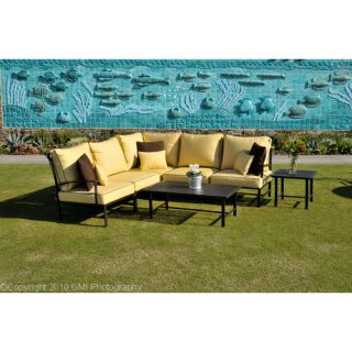 Three Birds Casual Ciera Sectional Deep Seating Group with Cushions