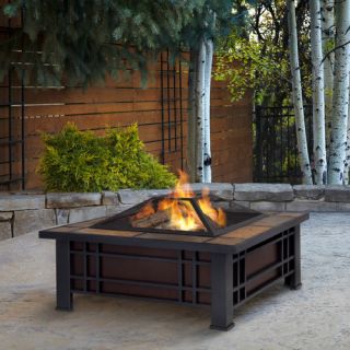 Real Flame Morrison Wood Burning Fire Pit