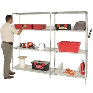 Quantum Wire Add-On Kit — 54in.H for use with Item# 111401, Model# AD54-2472C  Wire Shelving Add On Kits