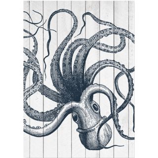 Americanflat Wood Octopus Graphic Art