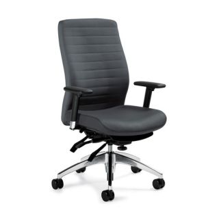 Global Total Office High Back Multi Executive Chair with T Arms