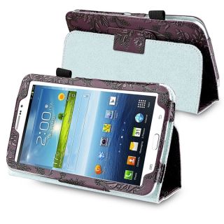 INSTEN Flower Leather Tablet Case Cover with Stand for Samsung Galaxy