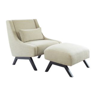 angeloHOME Robb Upholstered Lounge Chair & Ottoman