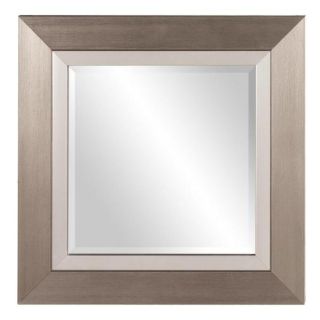 Chicago Brushed Silver Square Mirror