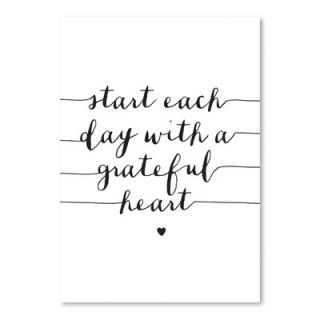 Americanflat Motivated Start Each Day With A Grateful Heart Textual