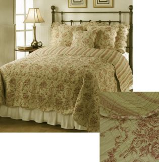 Cameo Toile Red Quilt Set  ™ Shopping