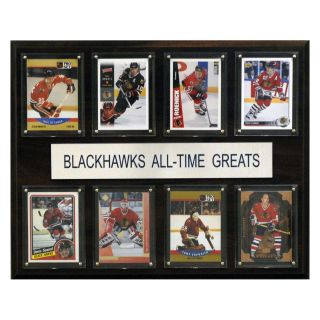 NHL 12 x 15 in. Chicago Blackhawks All Time Greats   Clocks & Wall Art