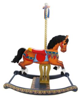 Teamson Kids Carousel Style Rocking Horse   Rocking Toys