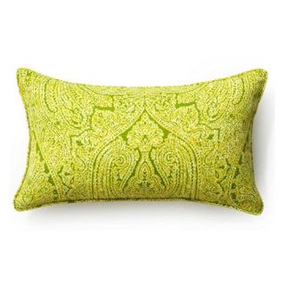 Green Paisley 12 x 20 Outdoor Decorative Pillow   Outdoor Pillows