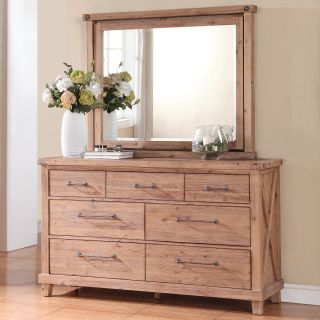 Yosemite Solid Wood Dresser with Optional Mirror   Cafe   Dressers