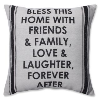Pillow Perfect Home with Friends & Family 18 inch Throw Pillow