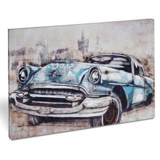 Vertuu Design Inc. Vintage Car in Blue Wall Art