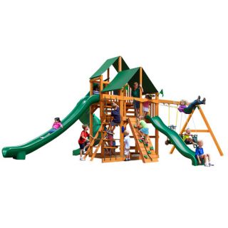 Gorilla Playsets Great Skye II with Amber Posts and Canopy Cedar Swing