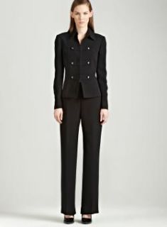 Tahari Black pants suit with seaming  ™ Shopping   Top