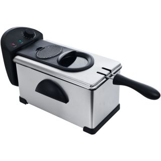 Chef Buddy Stainless Steel 3.2 quart Electric Deep Fryer   14530607