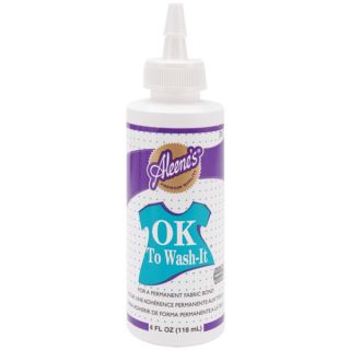 Aleenes OK To Wash It Fabric Glue 4oz