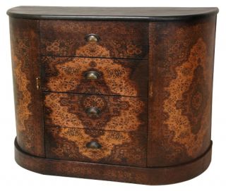 Oriental Furniture Olde Worlde European 4 Drawer Credenza   Credenzas