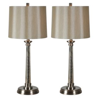 Perkins 33 inch High With Bronzed Gold Finish 2 Pack Buffet Lamp