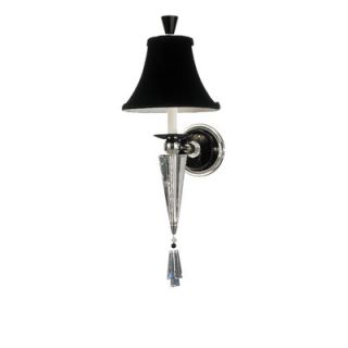 Diva One Light Wall Sconce in Silver