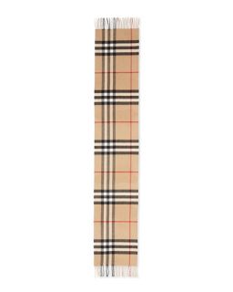 Burberry Mens Cashmere Giant Icon Scarf, Camel