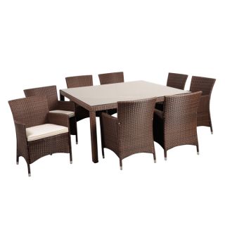 Atlantic Grand Liberty Deluxe 9 Piece Square Dining Set  
