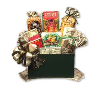 Thanks a Million Gourmet Food Gift Basket with Hunter green Box