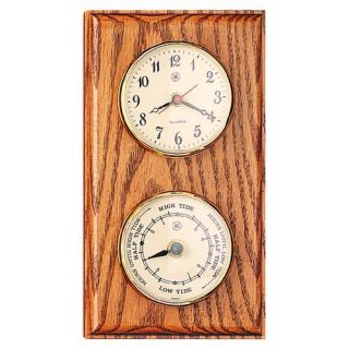 Bey Berk International Parkstone Tide Wall Clock   6 Inches Wide   Weather Stations