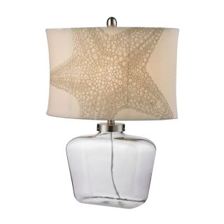 Dimond Clear Glass Bottle Polished Nickel Table Lamp   17429949