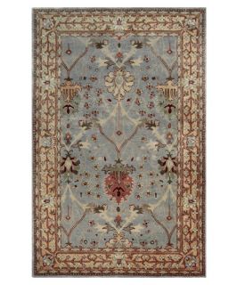 Linon Southern Living Collection Rosedown Tree of Life   Ice Blue   Area Rugs