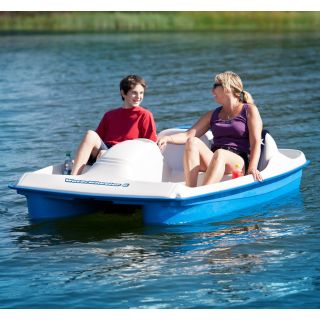 Sun Dolphin Blue Water Wheeler 5 Paddle Boat with Canopy