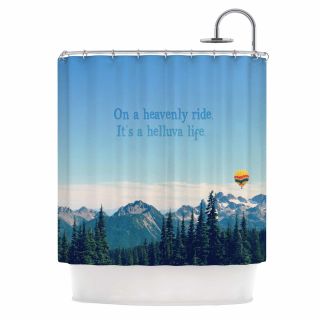 Its A Helluva Life by Robin Dickinson Mountain Shower Curtain by KESS