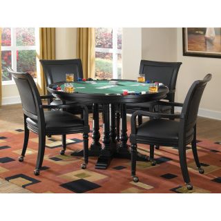 Home Styles St. Croix 5 pc. Black Dining/Game Table Set