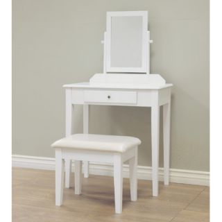 Contemporary Vanity Set with Mirror by Mega Home