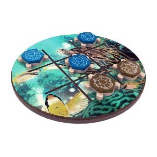 Turtle Wood Tic Tac Toe Game Set