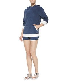 MARC by Marc Jacobs Jodie Velour Hooded Pullover & Chelsea Velour Track Shorts