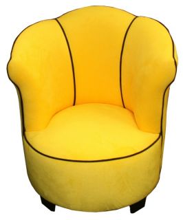 Newco Kids Small Tulip Chair   Yellow with Chocolate Accent Do Not Use
