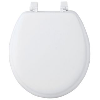 17 inch Round Soft Cushion White Toilet Seat